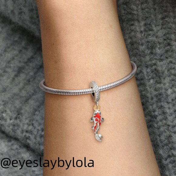 Pandora Good Fortune Carp Fish Dangle Charm - Picture 2 of 4